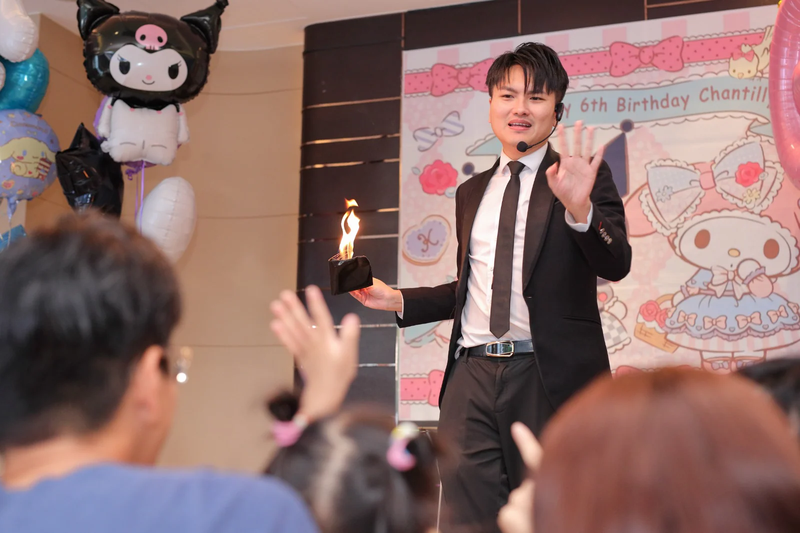 Magical Guy stage magic performance at a birthday party