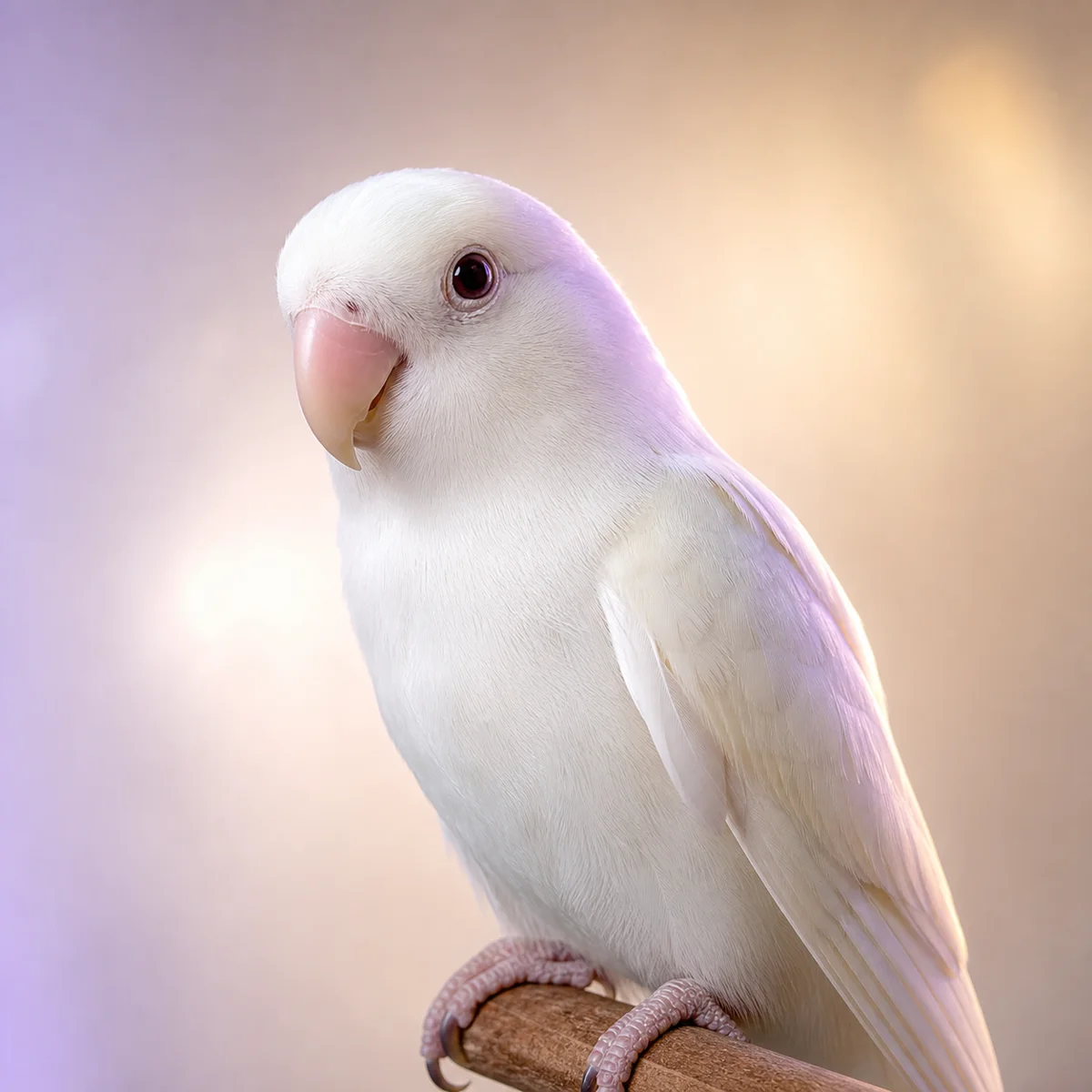 Studio portrait of Magical Guy white parrot